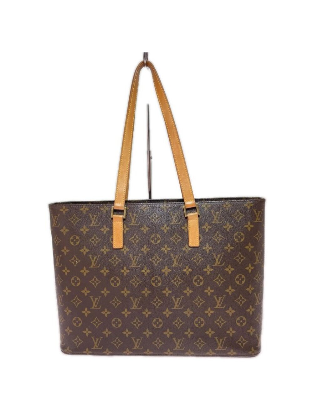 Louis Vuitton Monogram Luco Tote Bag Inside Stickiness Vachetta Leather